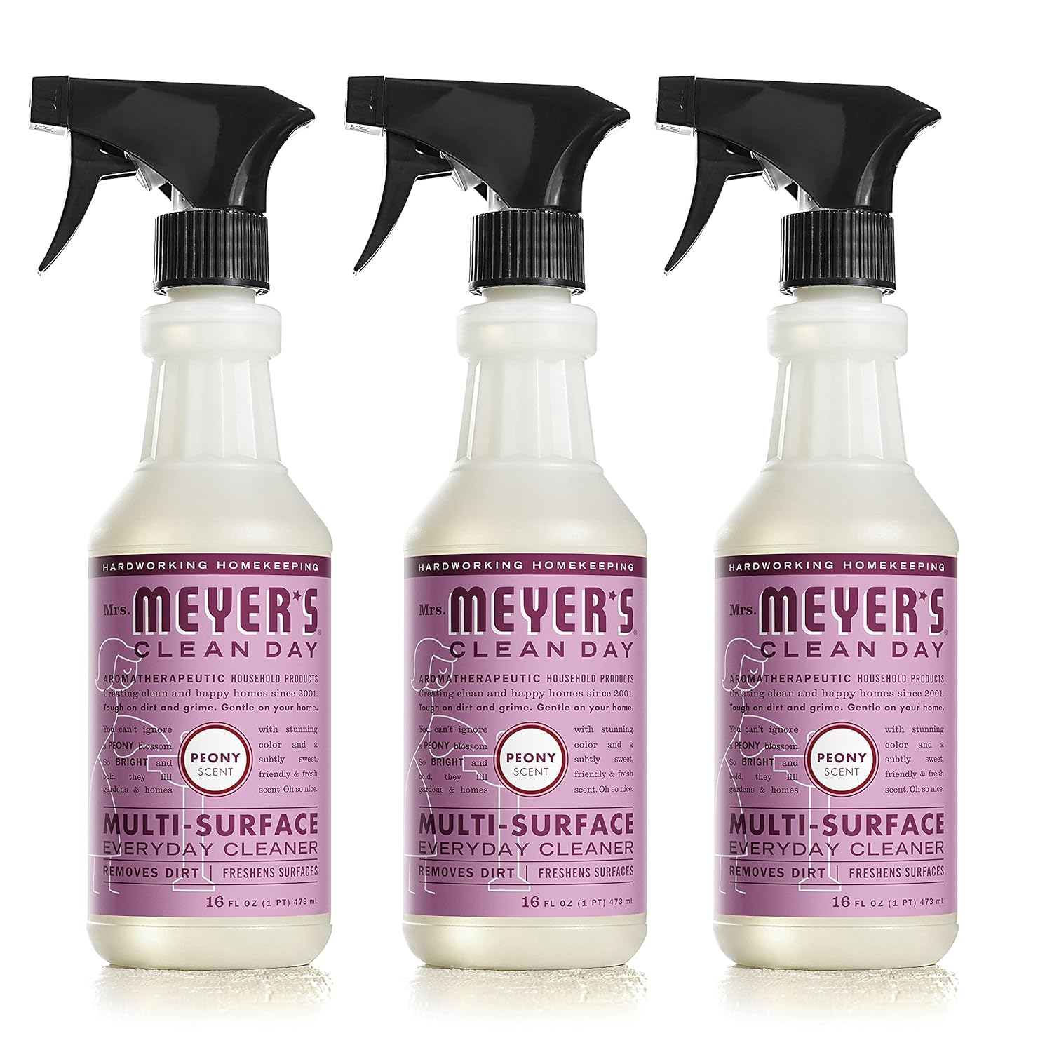 Mrs Meyers Clean Day All-Purpose Cleaner Spray Peony 16 fl oz - Pack of 3