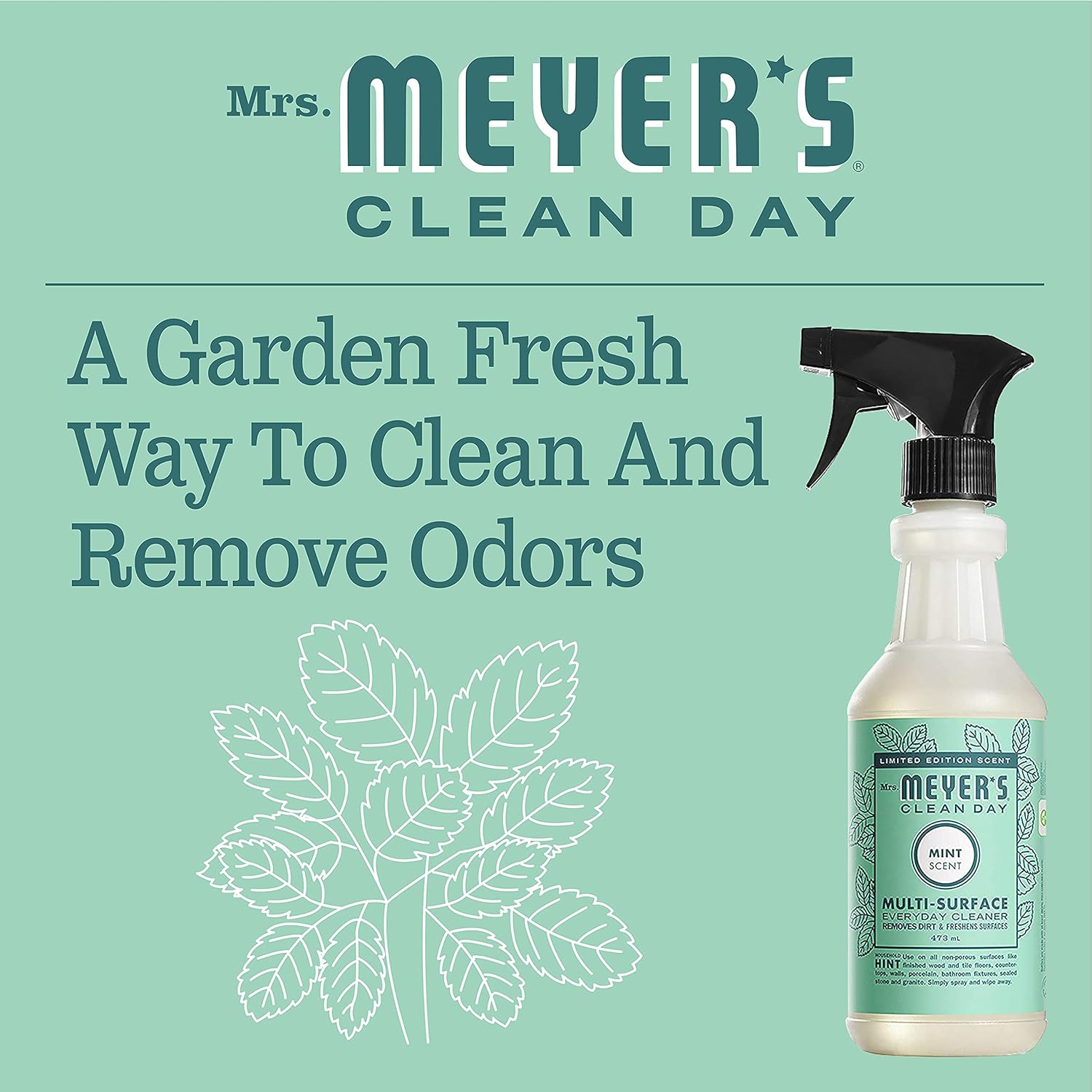 Mrs Meyers Clean Day All-Purpose Cleaner Mint 16 fl oz - Pack of 3