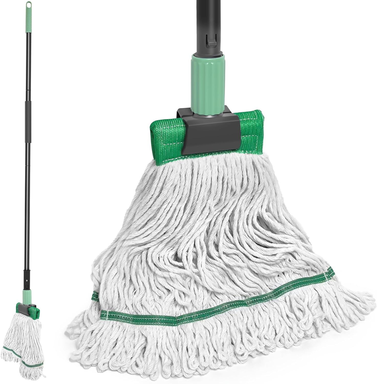 Heavy Duty Mop with 575 Inch Handle for Garage and Workshop