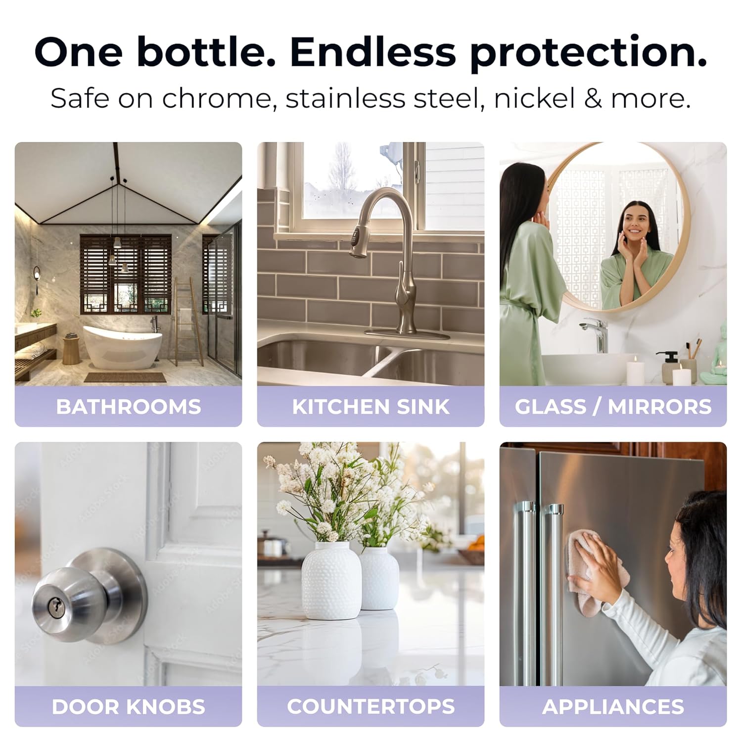 Fixture Shield Home Ceramic Coating Spray 8 oz - Durable SiO2 Hydrophobic Protection for Kitchen Bath