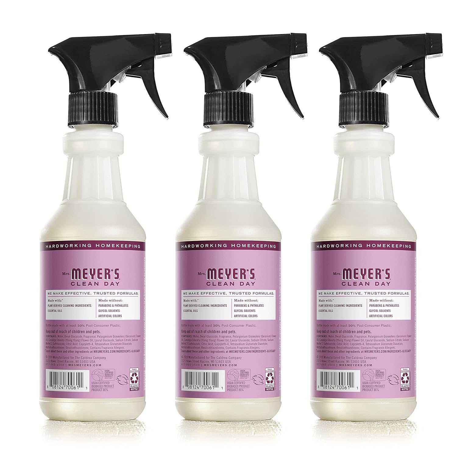 Mrs Meyers Clean Day All-Purpose Cleaner Spray Peony 16 fl oz - Pack of 3