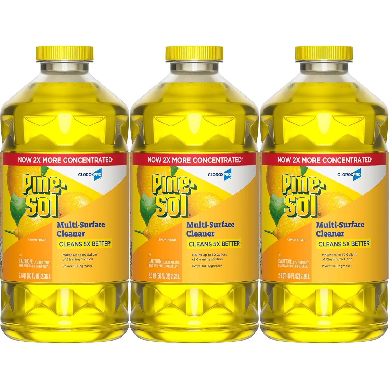 Pine-Sol CloroxPro Multi-Surface Cleaner 80 Fl Oz Pack of 3 1