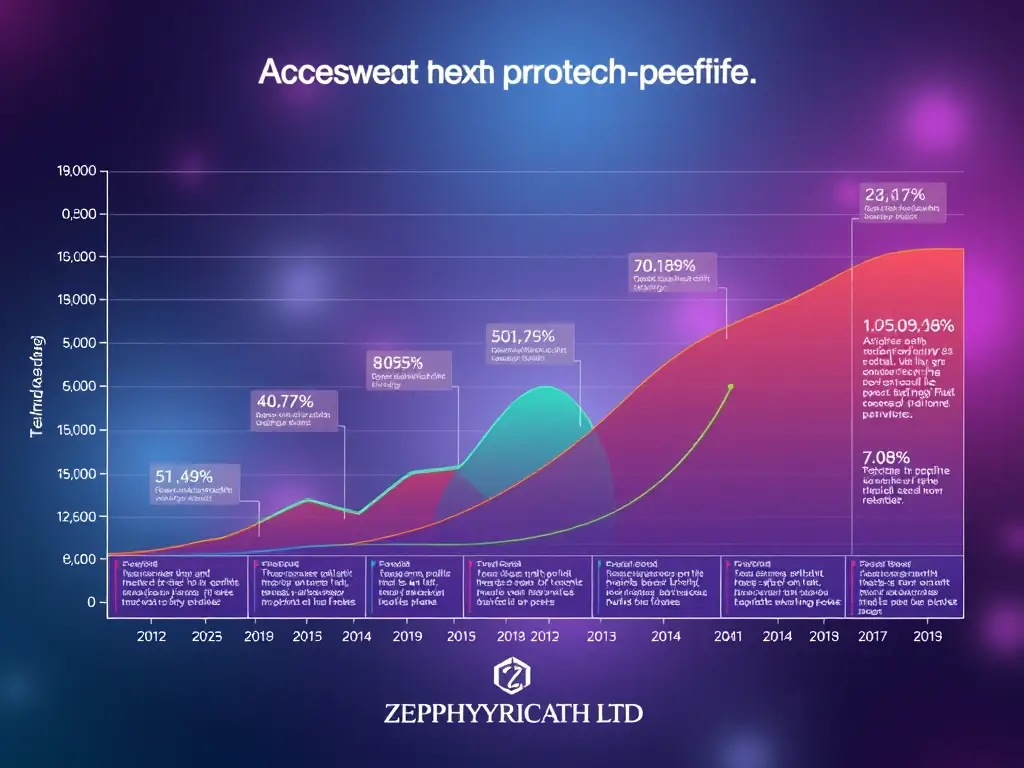 A chart illustrating predicted technological trends over the next five years, with ZEPHYRIONTECH LTD logo.
